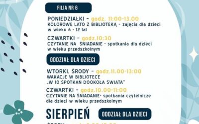 Zajęcia wakacyjne w bibliotece