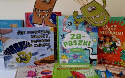 „Plamek i Brudek w akcji! Czy przyjaźń z bakteriami to coś dobrego?”- lekcje biblioteczne.