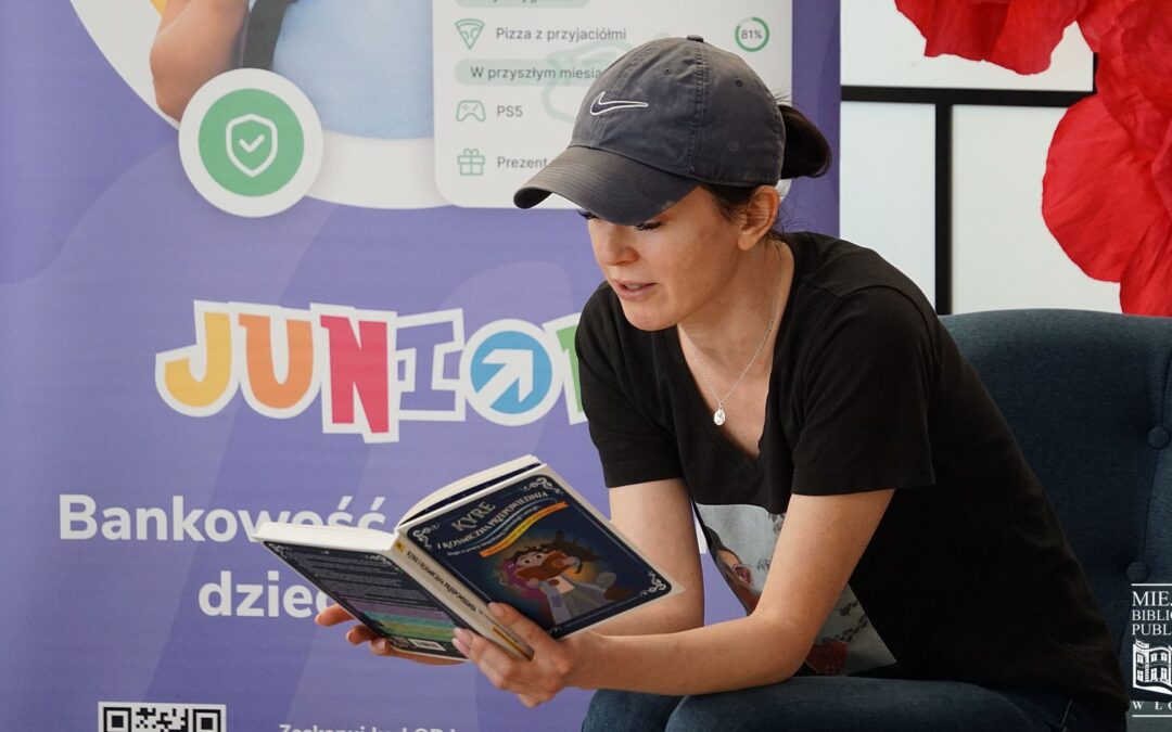 Spotkanie autorskie z panią Agnieszką Topczewską-Pińczuk autorka książek „Przygody Kyre”.